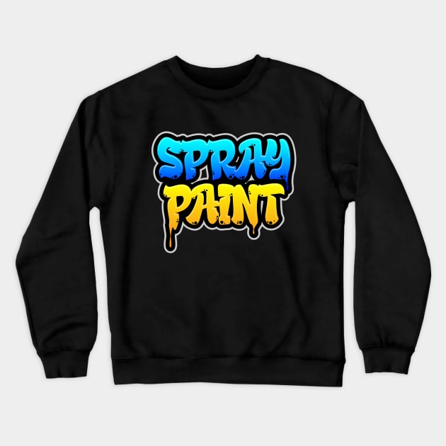 Spray Paint Crewneck Sweatshirt by LudlumDesign